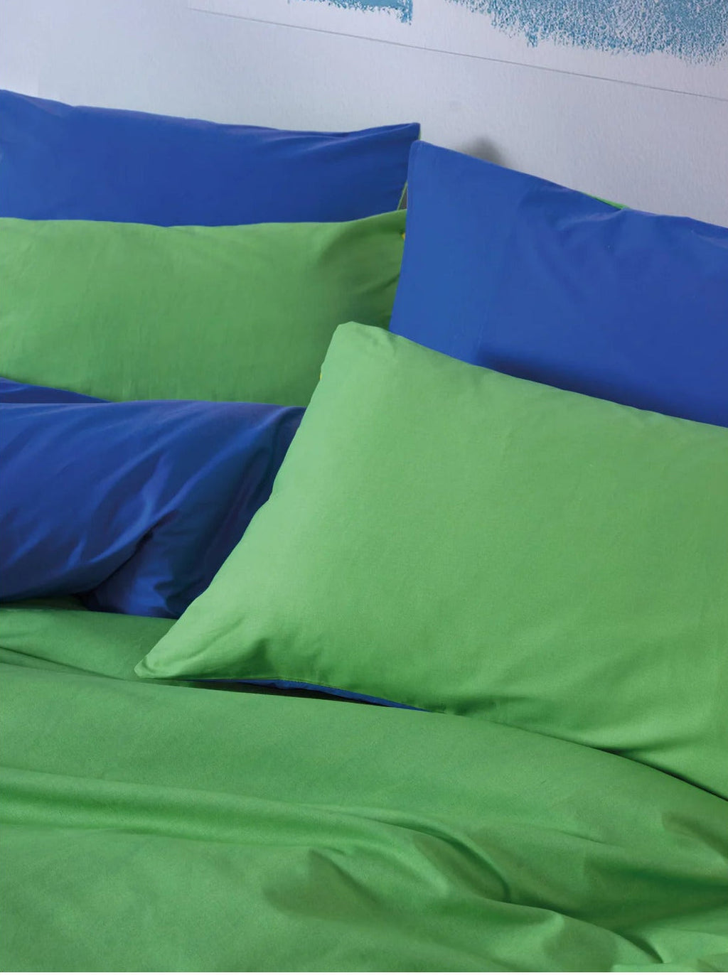 Lime kobalt slaapkamer