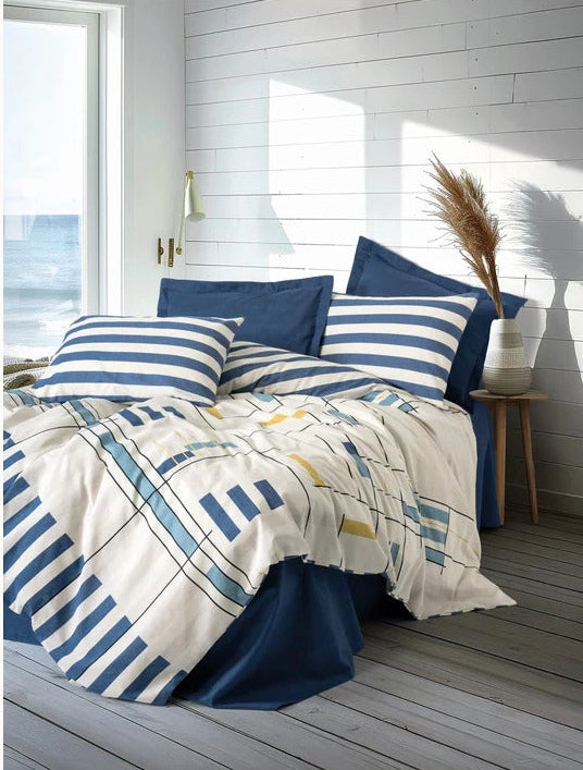 Geometrisch blauw