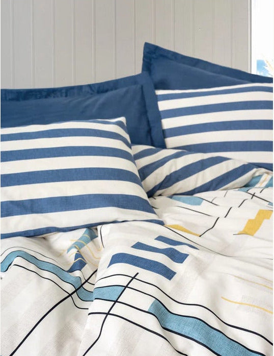 Geometrisch blauw detail