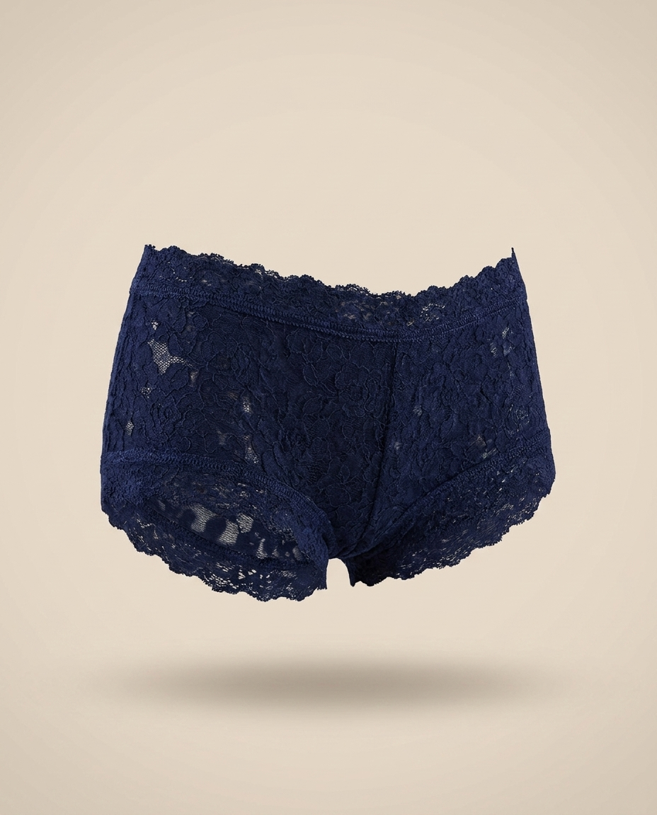 Hanky Panky Hipster Lace Navy packshot
