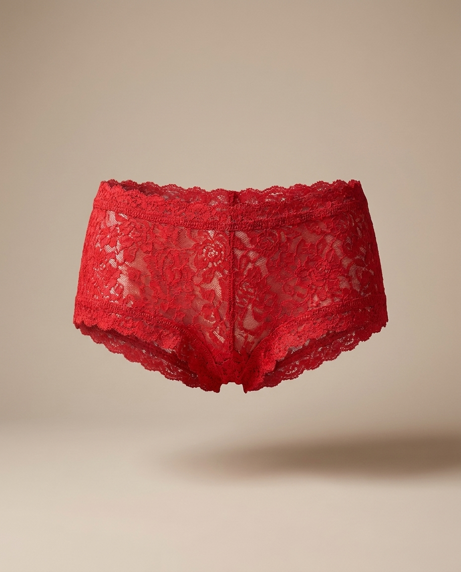 Hanky Panky Hipster Lace Red packshot