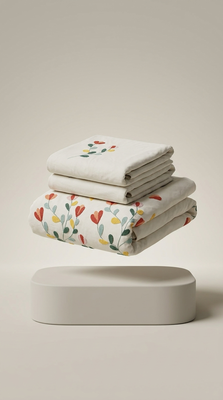 Cotton Bay Embroidery Bloemen 3D packshot